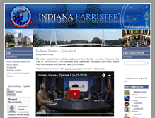 Tablet Screenshot of indianabarrister.com